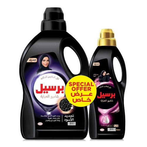 شامبو عباية انتعاش الورد برسيل 3 لتر+ 900 مل