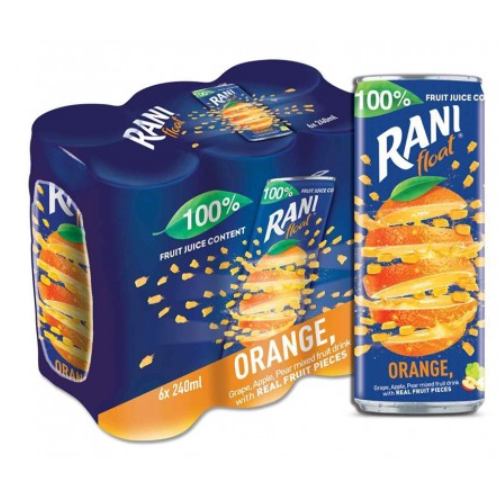 شراب راني برتقال حبيبات 6 × 250مل