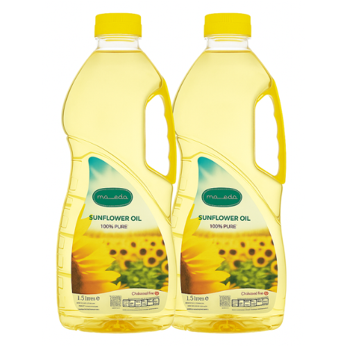 زيت دوار الشمس مائدة 2 × 1.5 لتر