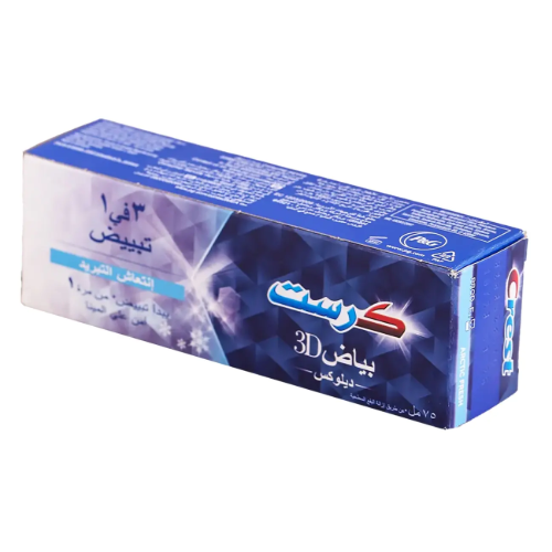 معجون اسنان كرست بياض 3D ديلوكس بريق الإبتسامة 75مل