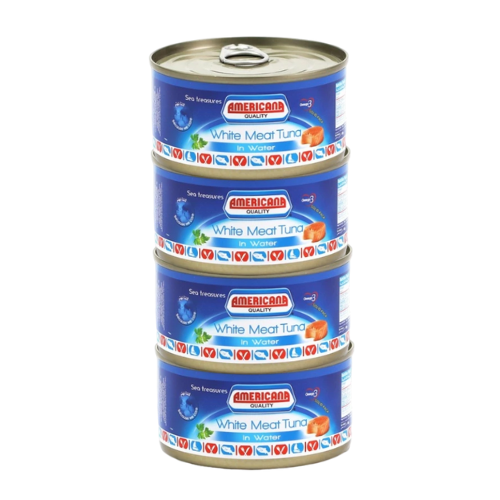 امريكانا لحم تونة ابيض بالماء 4 * 160جم