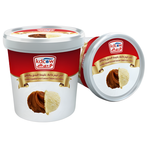 أيس كريم بندق و كاكاو كي دي كاو 1 لتر