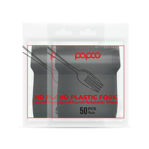 بابكو شوكة بلاستيك (أسود - سماكة عالية) - عرض خاص (50 حبة × 2)