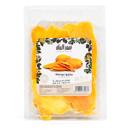 تمور البركة فواكة مجففة مانجو 250جم