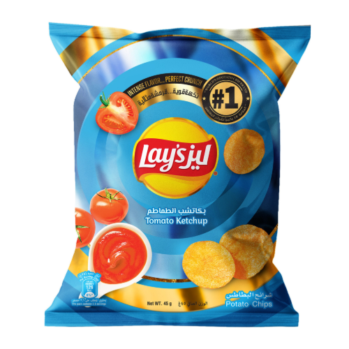 رقائق البطاطس بنكهة كاتشب الطماطم 45 جم