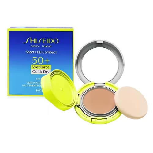 شيسيدو سبورتس بي بي كريمي كومباكت مع حماية 50+ لون ميديوم 12جم