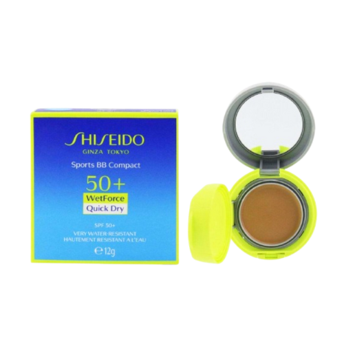 شيسيدو سبورتس بي بي كريمي كومباكت مع حماية 50+ لون ميديوم دارك 12جم