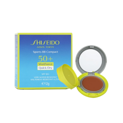 شيسيدو سبورتس بي بي كريمي كومباكت مع حماية 50+ لون فيري دارك 12جم