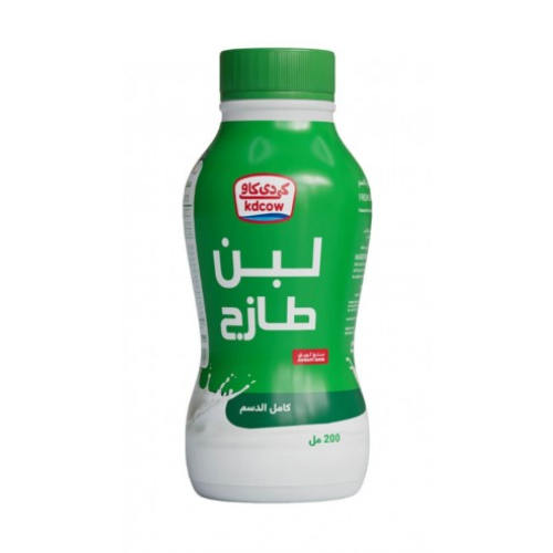 لبن طازج كامل الدسم 200مل كي دي كاو