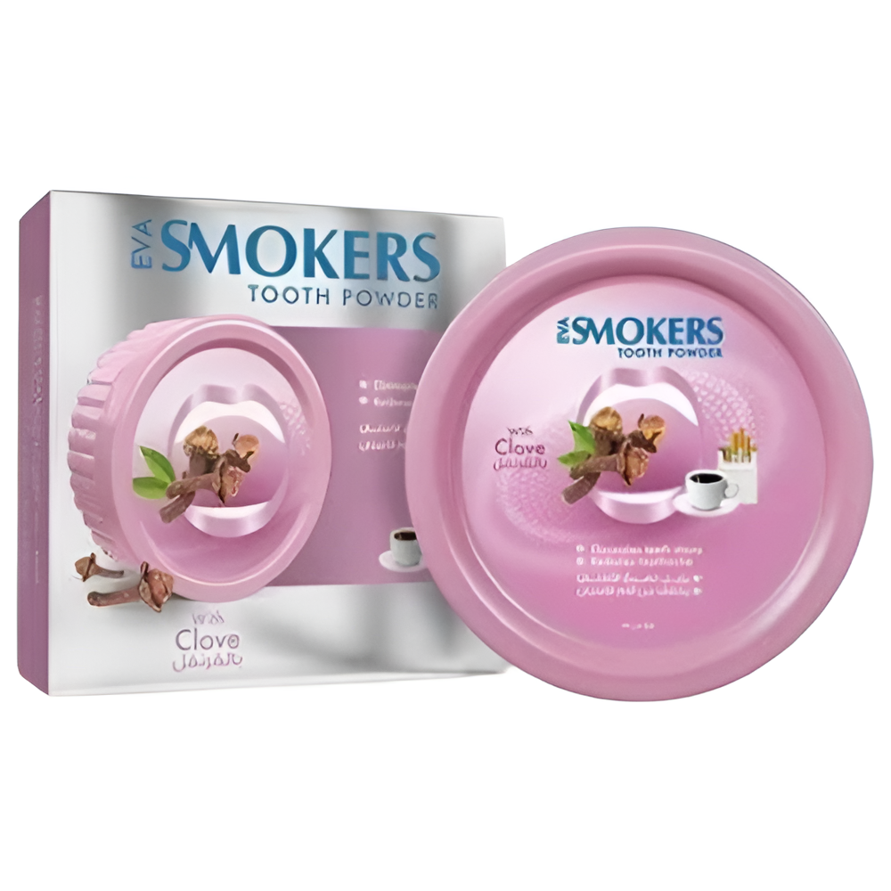 بودرة للأسنان بزيت القرنفل ايفا سموكرز 40 جم
