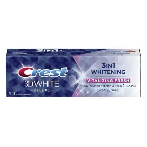 معجون اسنان كرست بياض 3D ديلوكس بياض اللؤلؤ 75مل