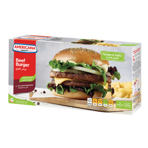 امريكانا همبورجر بقر 4 * 180 غ