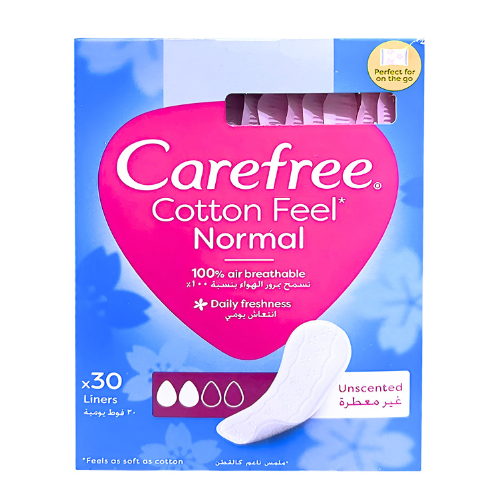 فوط صحية للتهوية غير معطرة كيرفري 30 فوطة