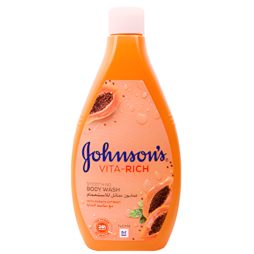 غسول الجسم المنعم فيتا-ريتش بخلاصة البابايا من جونسون 400 مل
