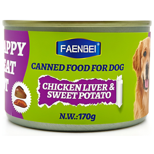 فاينبي طعام كلاب معلب كبد دجاج و بطاطا حلوة 170 جرام