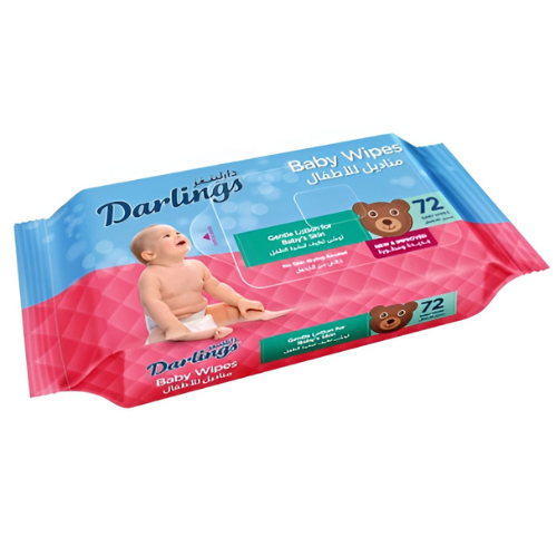 مناديل اطفال معطرة دارلينغز 72 مناديل