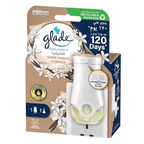 جهاز تدفئة كهربائي زيت فانيلا مع عبوة تعبئة جليد 20 مل