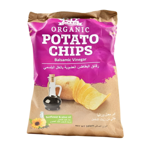 رقائق البطاطس العضوية بالخل ار بي فودز 100جم