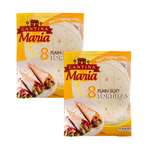تورتيلا 8 حبات ابيض كانتا ماريا 2 × 320 جم