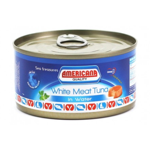 تونة وايت امريكانا بالماء 185 جم