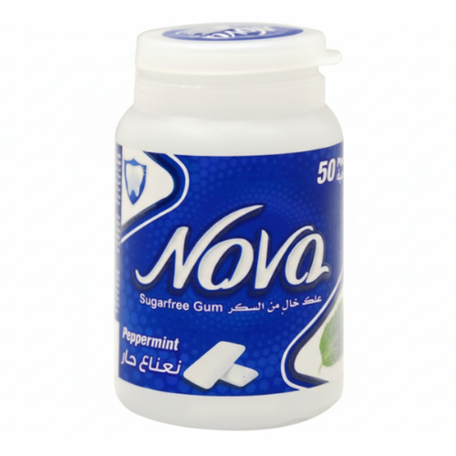 علك نعناع حار خالي من السكر نوفا 70جم