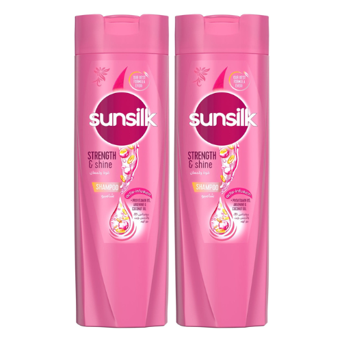 شامبو صانسيلك قوة ولمعان 2 × 400 مل