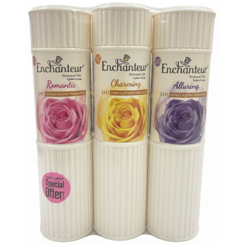بودرة معطرة إنشانتور متنوعة 3×225 جرام