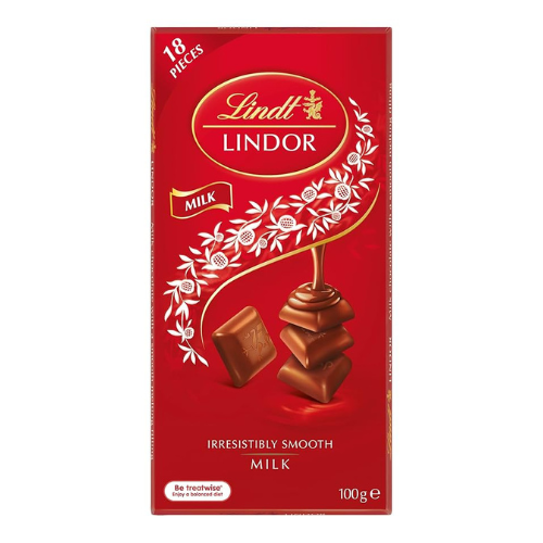 لندور شوكولاتة بالحليب بالحشوة الطرية لينت 100جم