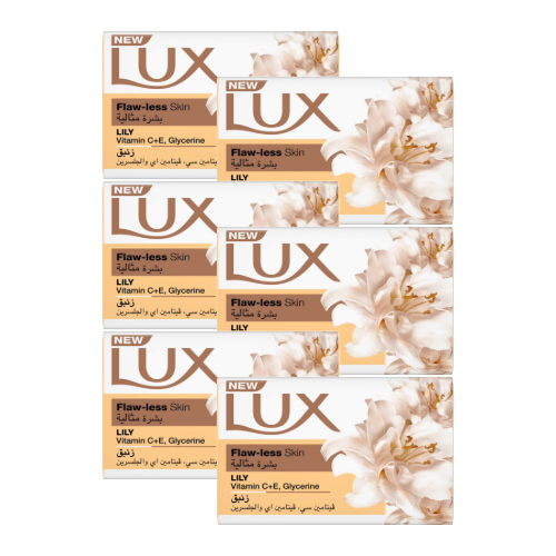 لوكس صابون قالب زنبق بشرة مثالية 120 جم (5+1 مجانا)‎