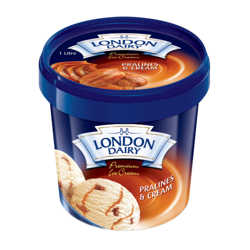 آيس كريم برالاين وكريم لندن ديري 1 لتر