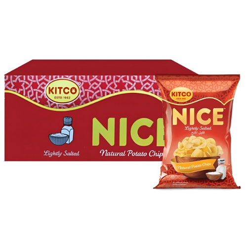 كتكو نايس رقائق البطاطس الطبيعية بالملح الخفيف 20 × 22 جم