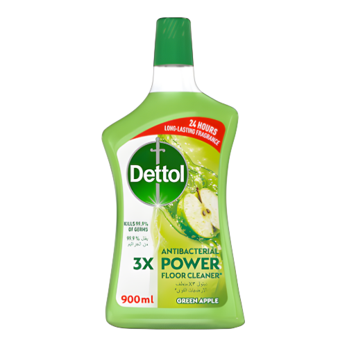 ديتول منظف الأرضيات القوي المضاد للبكتيريا برائحة تفاح الاخضر 900مل