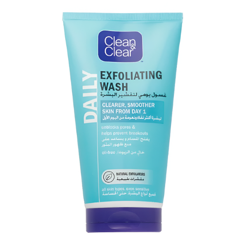 غسول يومي تقشير الوجه كلين اند كلير 150 مل