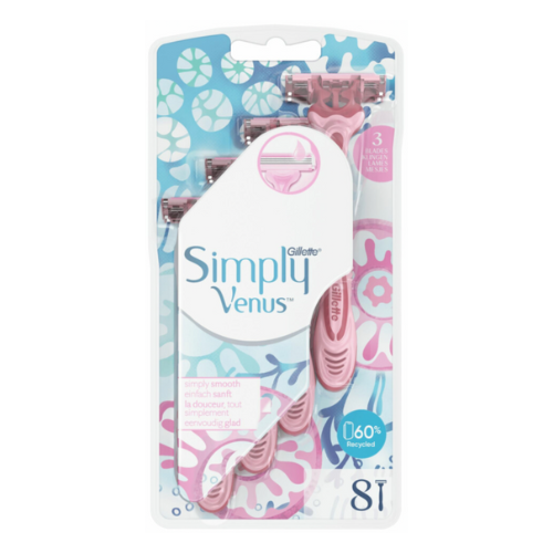 مجموعة شفرات حلاقة سيمبلي فينوس 8 شفرات