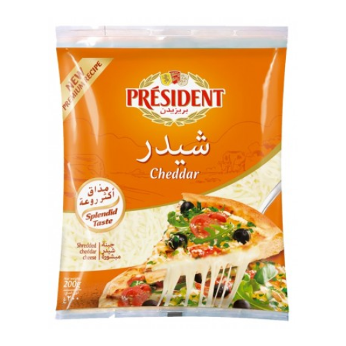 جبنة شيدر 200جم بريزيدانت