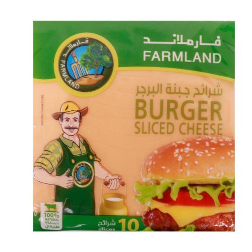 جبنة شرائح برجر فارم لاند 200جم