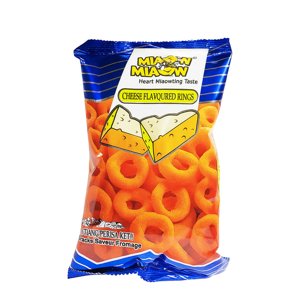 حلقات بنكهة الجبن مياو مياو 50جم