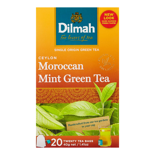 ديلما شاي أخضر مغربي نعناع 20 كيس