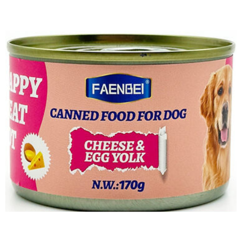 فاينبي طعام كلاب معلب جبنة وصفار البيض 170 جرام