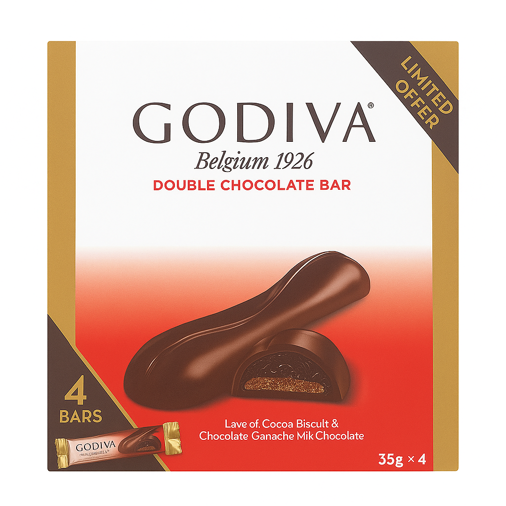 جوديفا دبل شوكولاتة 4 × 35 جم
