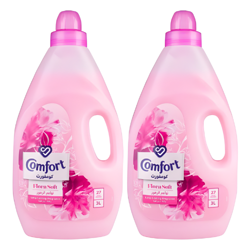 منعم الأقمشة الوردي نواعم الزهور كومفورت 2 × 3 لتر