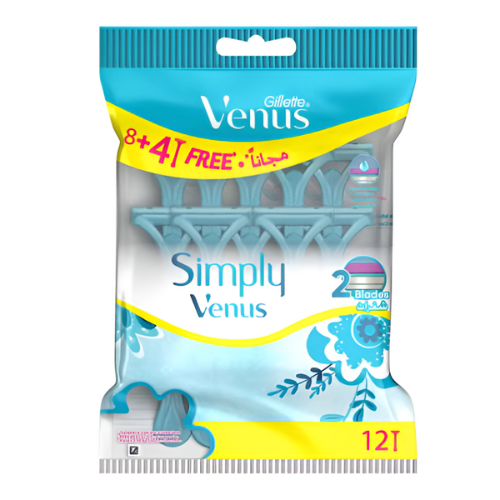 شفرات ثنائية  فينوس سمبلي جيليت (8+4 مجانا)