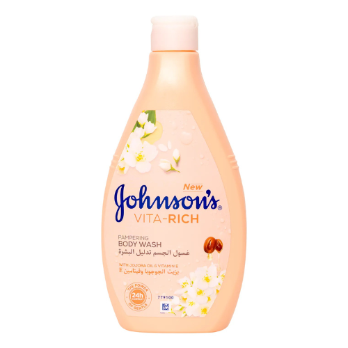 غسول الجسم بزيت الجوجوبا وفيتامين اي جونسون 400مل