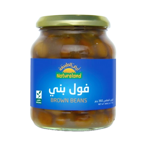 ارض الطبيعة فول بني عضوي 360 جم