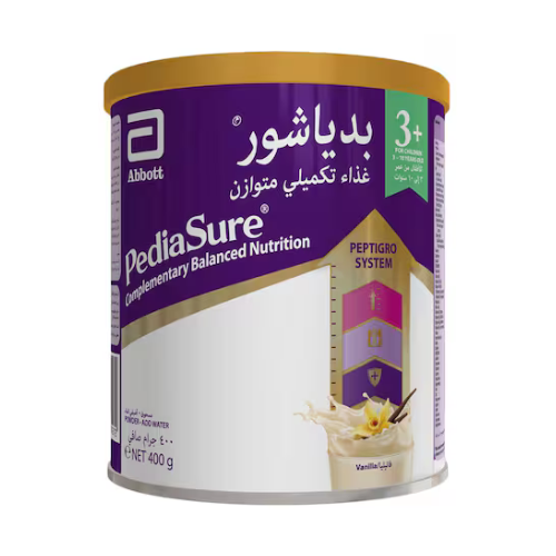 غذاء أطفال بدياشور بيبتيجرو 3+ فانيلا 400جم
