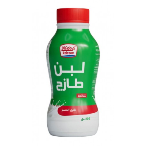 لبن طازج قليل الدسم 200مل كي دي كاو
