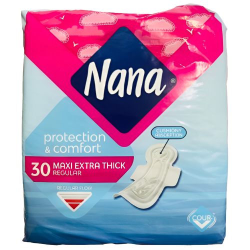 نانا حماية وراحة ماكسي سميكة جداً عادي 30 قطعة