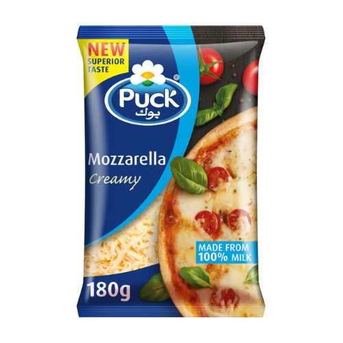 جبنة موزاريلا كريمة كيس 180جم بوك