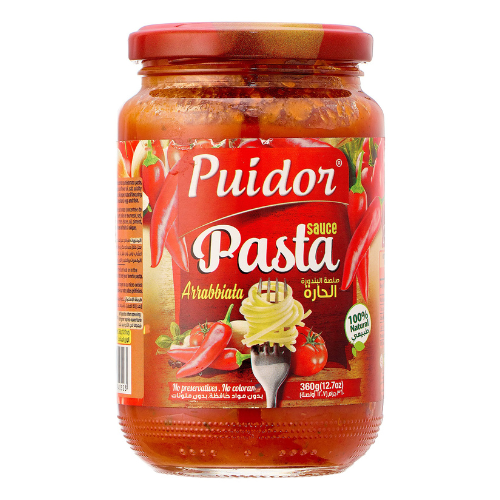 صلصة بندورة حارة باستا تغميس بيودور 360جم