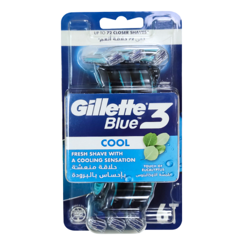 شفرات حلاقة بلو 3 كول رجال جيليت 6 شفرات